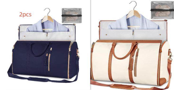 Large Capacity Travel Duffle Bag Women's Handbag Folding Suit Bag Waterproof Clothes Totes - Magellan Fashion Shop