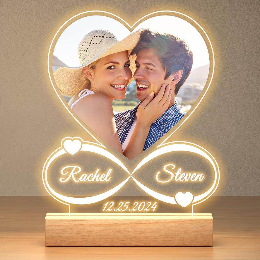 Valentine's Day Night Light Acrylic Color Printing Photo Personalized Ornament - Magellan Fashion Shop