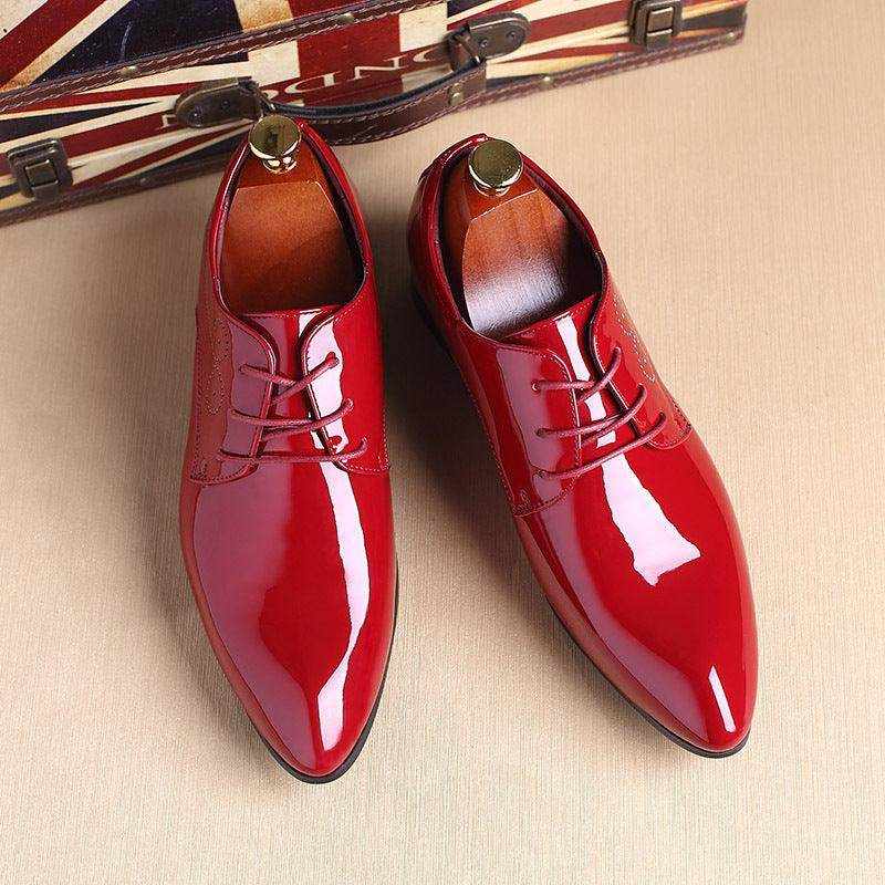 Men Leather Shoes Men Business Casual Dress Shoes - Magellan Fashion Shop