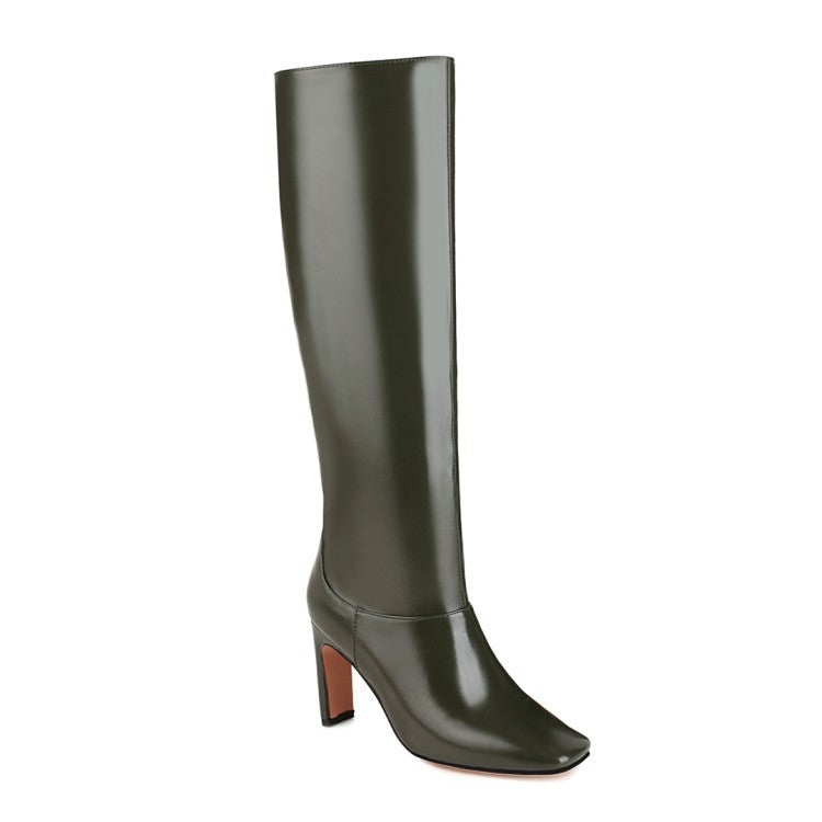 Plus Size Boots Thick Heel