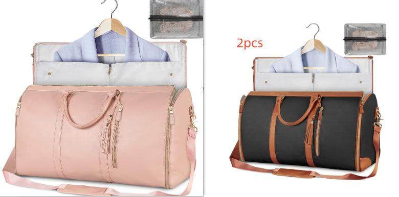 Large Capacity Travel Duffle Bag Women's Handbag Folding Suit Bag Waterproof Clothes Totes - Magellan Fashion Shop