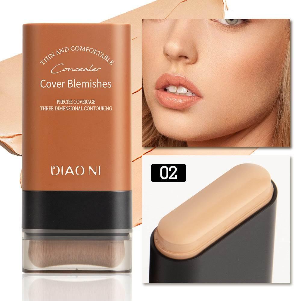DIAONI With Brush 5 Colors 20g Moisturizing Light Transparent Concealing Foundation - Magellan Fashion Shop
