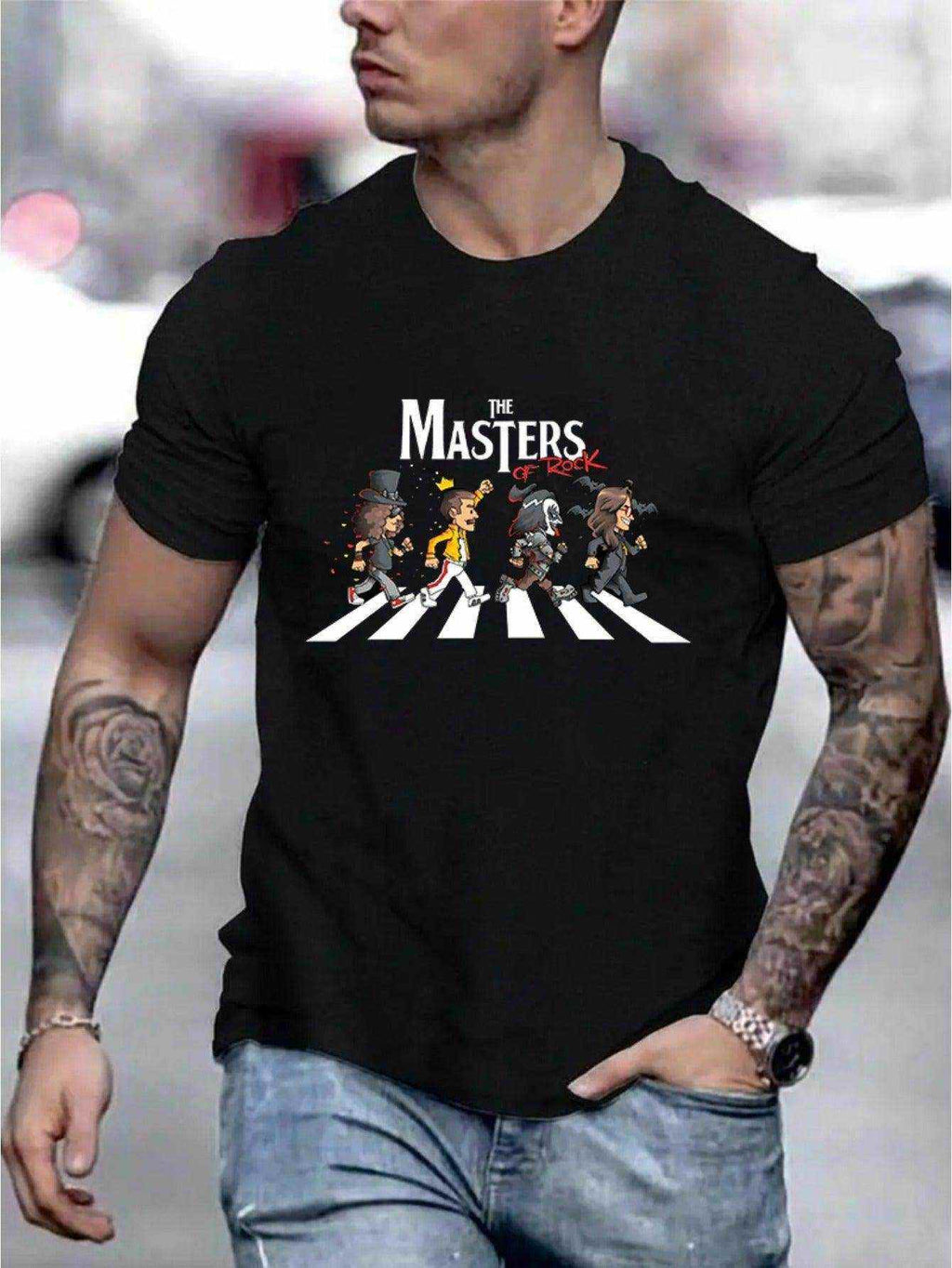 The Masters Of Rock Graphic Men's Short Sleeved T-shirt - Magellan Fashion Shop
