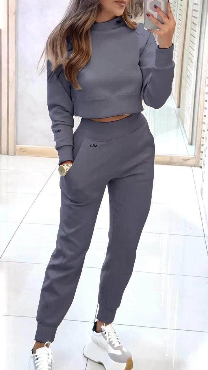 Stand Collar Sports Suit - Magellan Fashion Shop