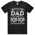 Black cotton pullover T-shirt with "Men I Have Two Titles Dad And Popular Funny Gift Father's Day" text for teenagers