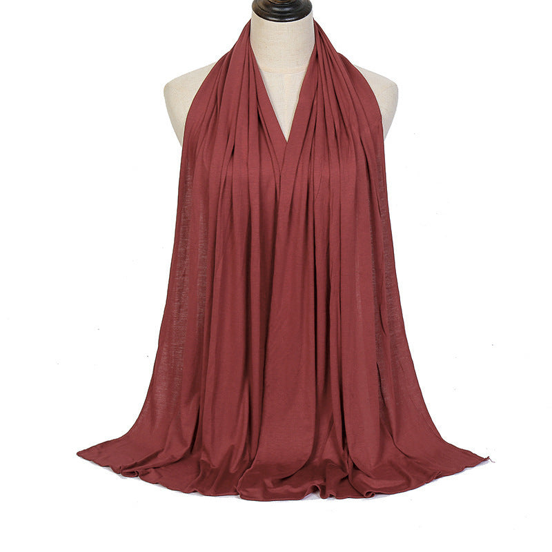 Solid Color Cotton Warm Shawl