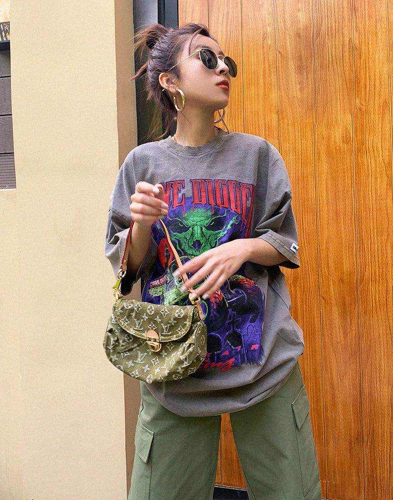 Heavy Industry Old Fat Rock Tie-dye Printing Couple T-shirt - Magellan Fashion Shop