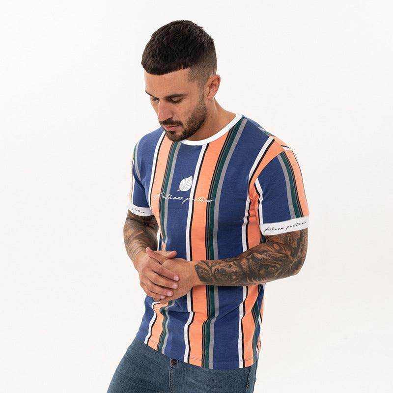 Men's casual fitness t-shirt in various sizes made of spandex