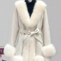 Leather Coat Suede Fur Integrated Mid-length - Magellan Fashion Shop