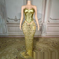 Golden Waist Slimming Formal Dress - Magellan Fashion Shop