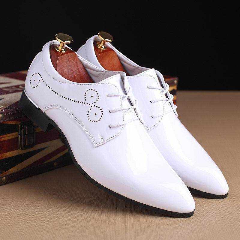 Men Leather Shoes Men Business Casual Dress Shoes - Magellan Fashion Shop
