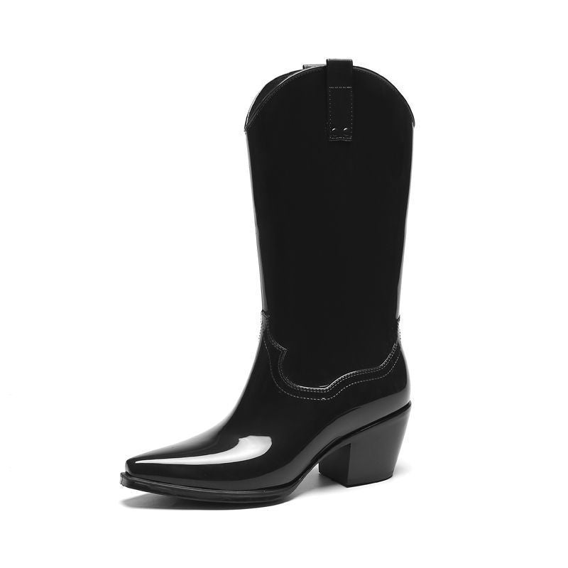Women's rubber boots non-slip durable wear-resistant cold-resistant