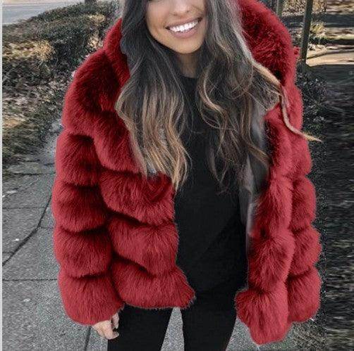 Fox Fur Slimming Stand Collar - Magellan Fashion Shop
