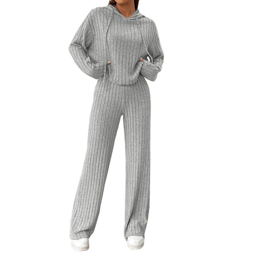 Solid Color Lazy Two-piece Set - Magellan Fashion Shop