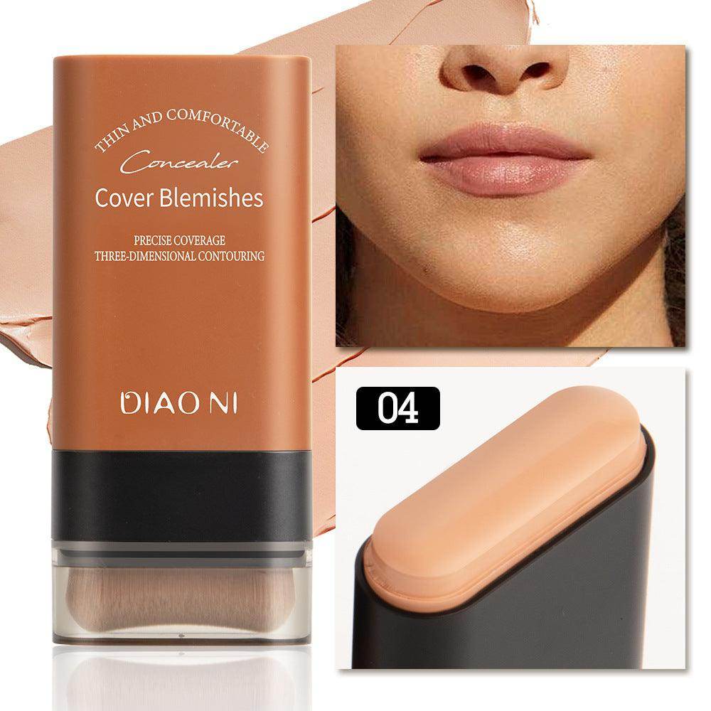 5 Colors With Brush 20g Moisturizing Light Transparent Concealing Foundation - Magellan Fashion Shop