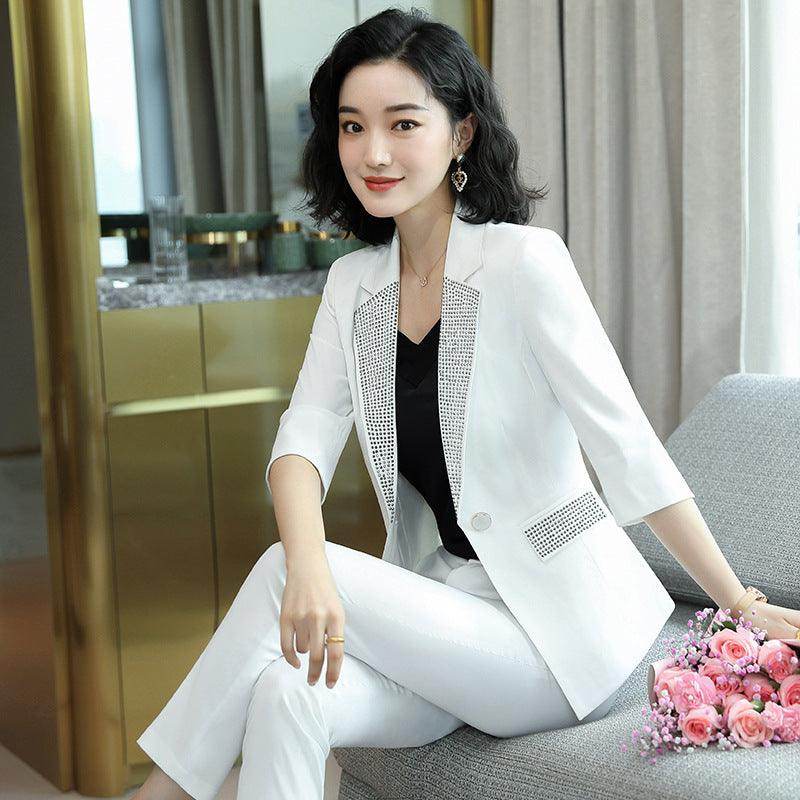 Suit Suit Women Summer Thin New Temperament Yellow Small Suit - Magellan Fashion Shop
