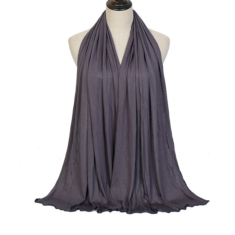 Solid Color Cotton Warm Shawl
