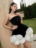 Top Short Skirt Three-dimensional Flower Pettiskirt French Cross-border Dress - Magellan Fashion Shop