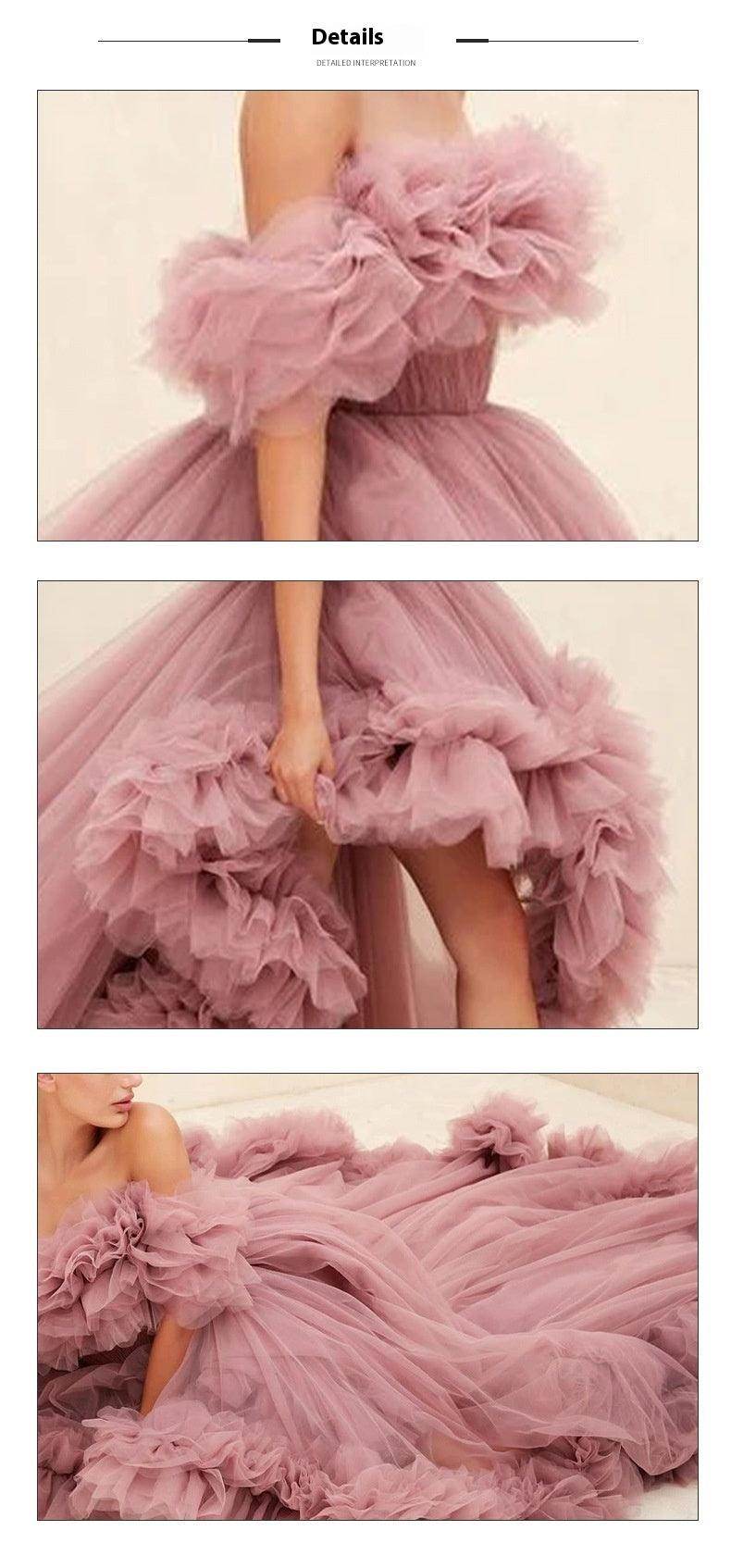 Tube Top Short Front And Long Back Dress - Magellan Fashion Shop