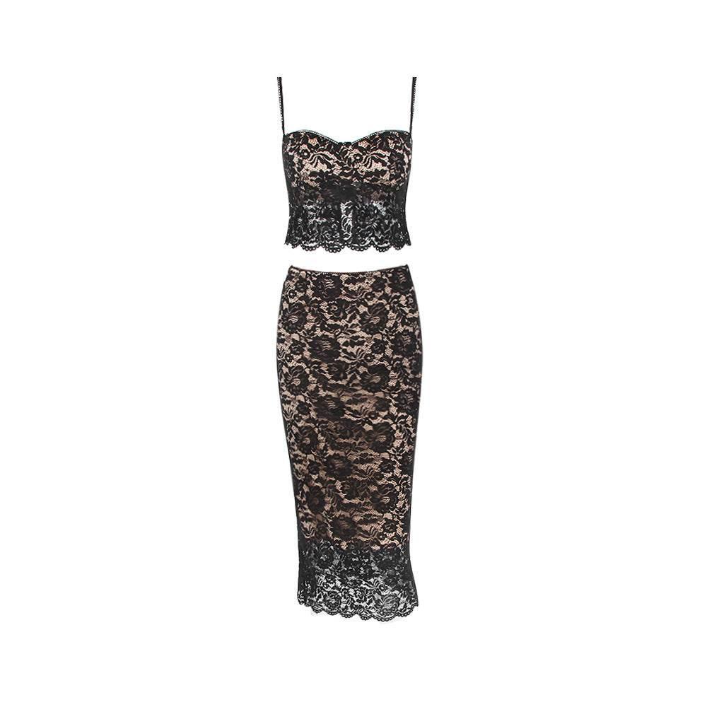 Women's Lace Sling Slim Fit Two-piece Suit - Magellan Fashion Shop