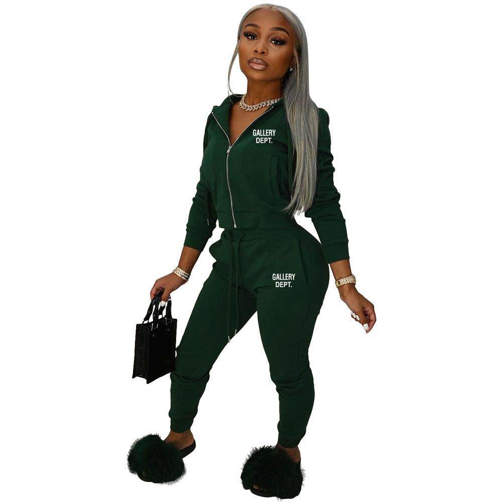 Women's Solid Color Trendy Casual Sports Suit - Magellan Fashion Shop