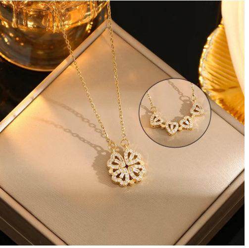 Fashion Acrylic Rotating Rose Jewelry Box - Magellan Fashion Shop
