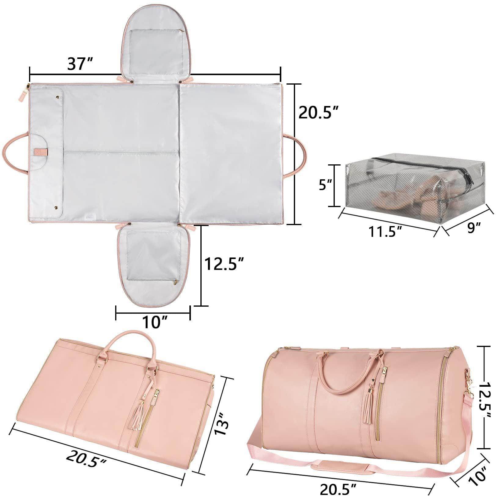 Large Capacity Travel Duffle Bag Women's Handbag Folding Suit Bag Waterproof Clothes Totes - Magellan Fashion Shop