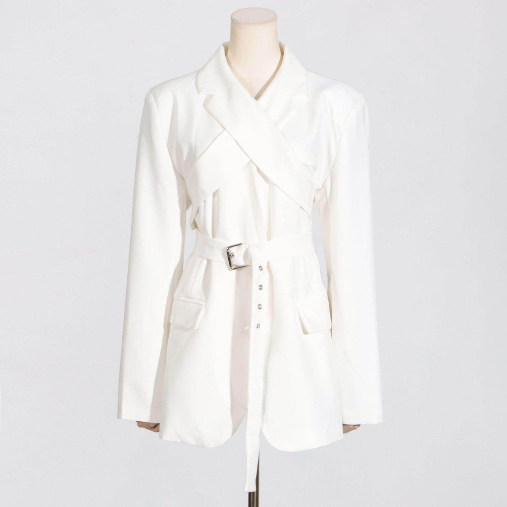 Fashion Personality Solid Color Suit Coat For Women - Magellan Fashion Shop