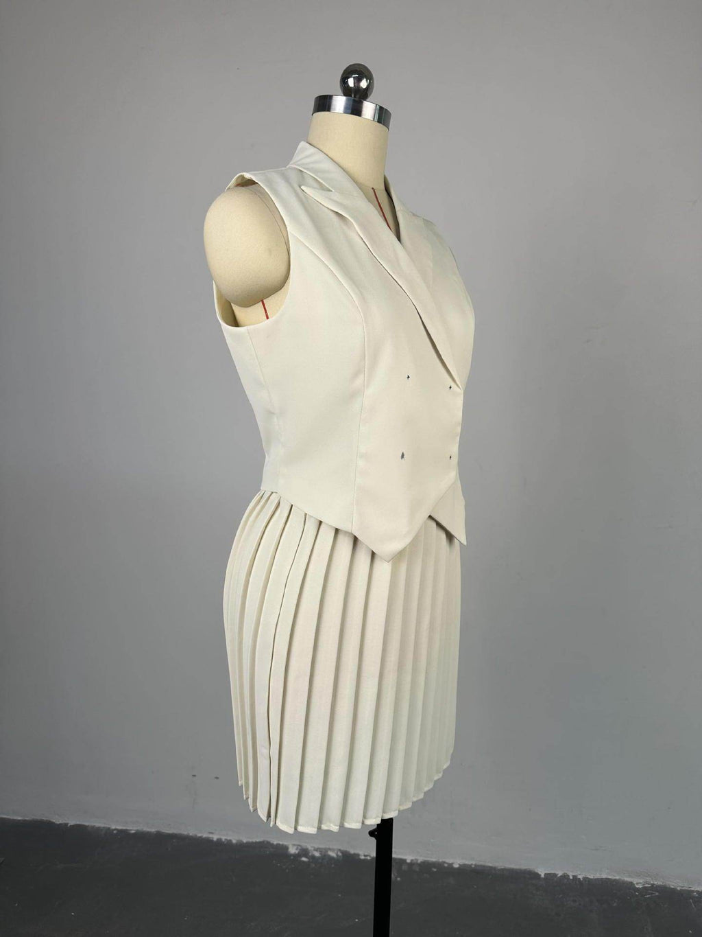 Summer Polo Collar Irregular Top Pleated Skirt Casual Suit - Magellan Fashion Shop