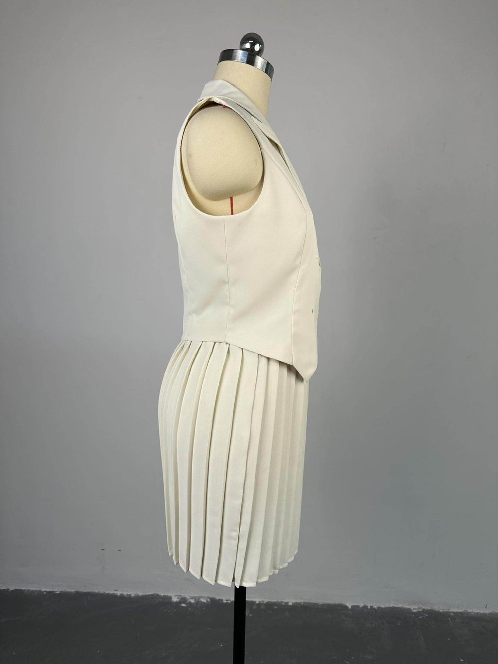 Summer Polo Collar Irregular Top Pleated Skirt Casual Suit - Magellan Fashion Shop