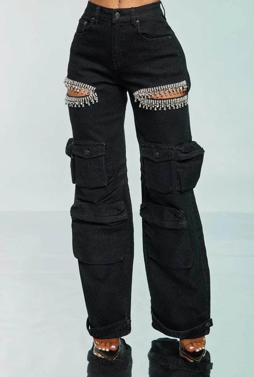 Women's Hollow-out Diamond Decorations Multi-pocket - Magellan Fashion Shop