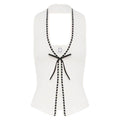 Summer New Fashion Knitted Fabric Lace-up Vest - Magellan Fashion Shop