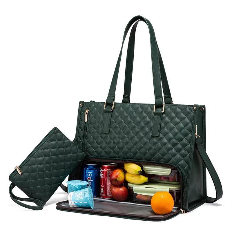 Lunch Tote Bag Women's Thermal Insulation Lunch Box Leak-proof Crossbody - Magellan Fashion Shop
