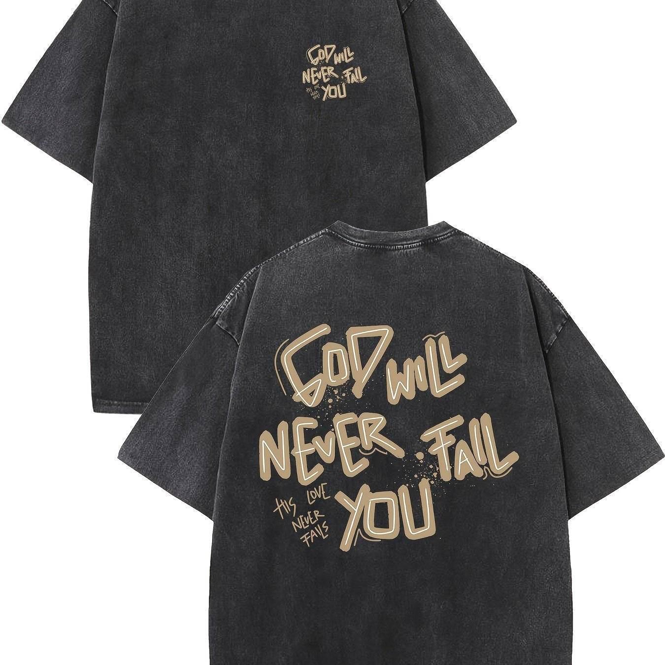 Retro Washed High Quality Cotton Pattern T-shirt - Magellan Fashion Shop