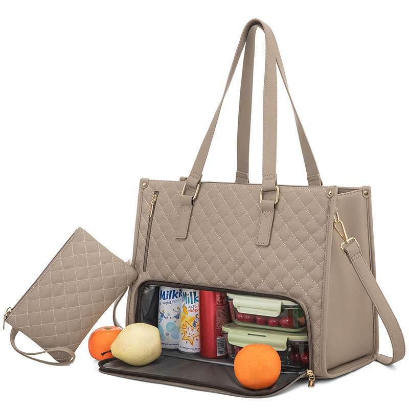 Lunch Tote Bag Women's Thermal Insulation Lunch Box Leak-proof Crossbody - Magellan Fashion Shop