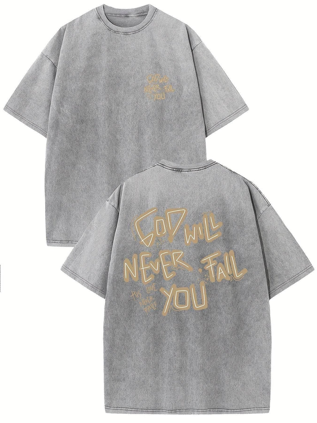 Retro Washed High Quality Cotton Pattern T-shirt - Magellan Fashion Shop