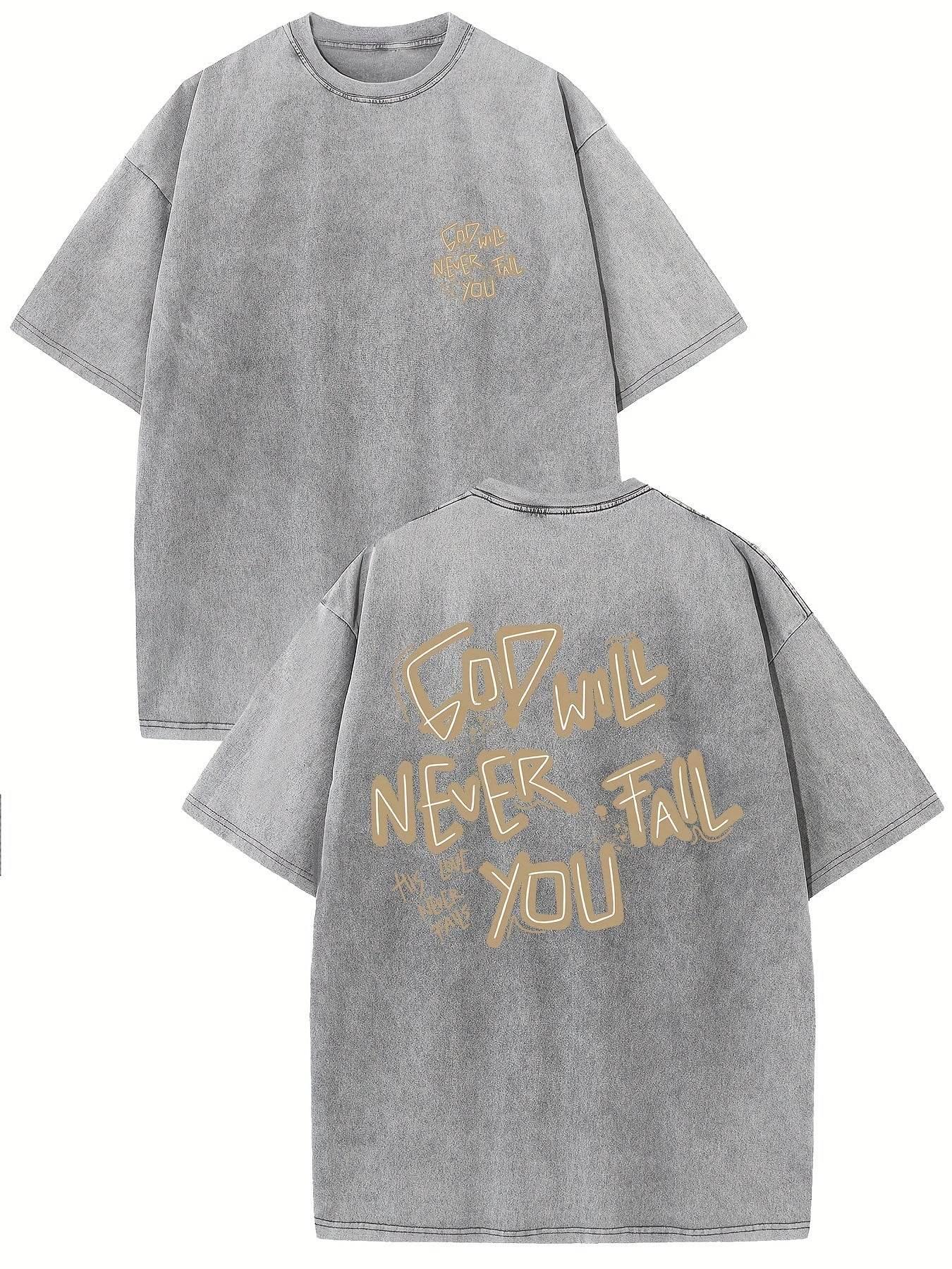 Retro Washed High Quality Cotton Pattern T-shirt - Magellan Fashion Shop