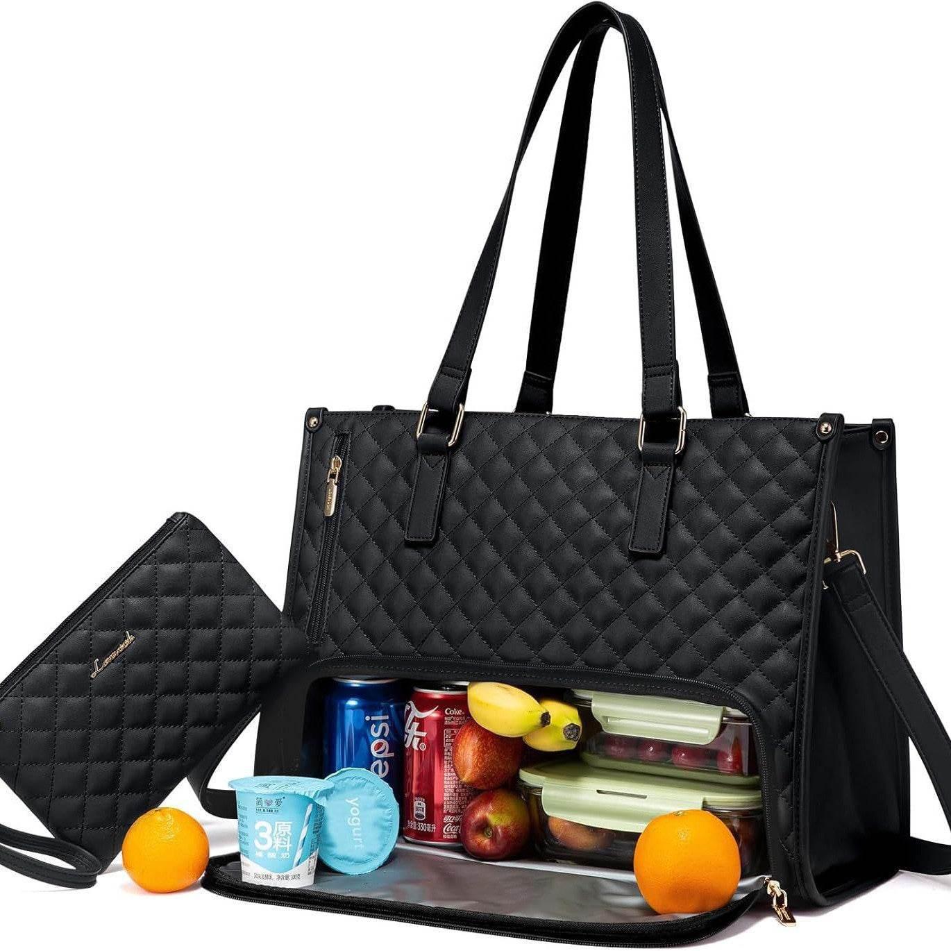 Lunch Tote Bag Women's Thermal Insulation Lunch Box Leak-proof Crossbody - Magellan Fashion Shop
