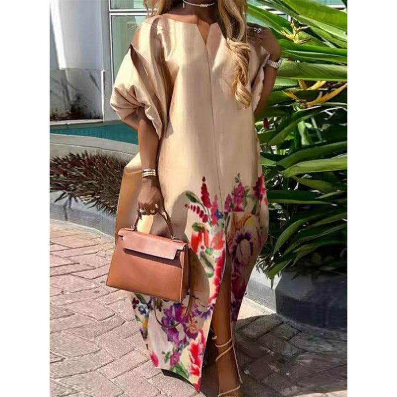 New Personalized Puff Sleeve Printing Dress - Magellan Fashion Shop