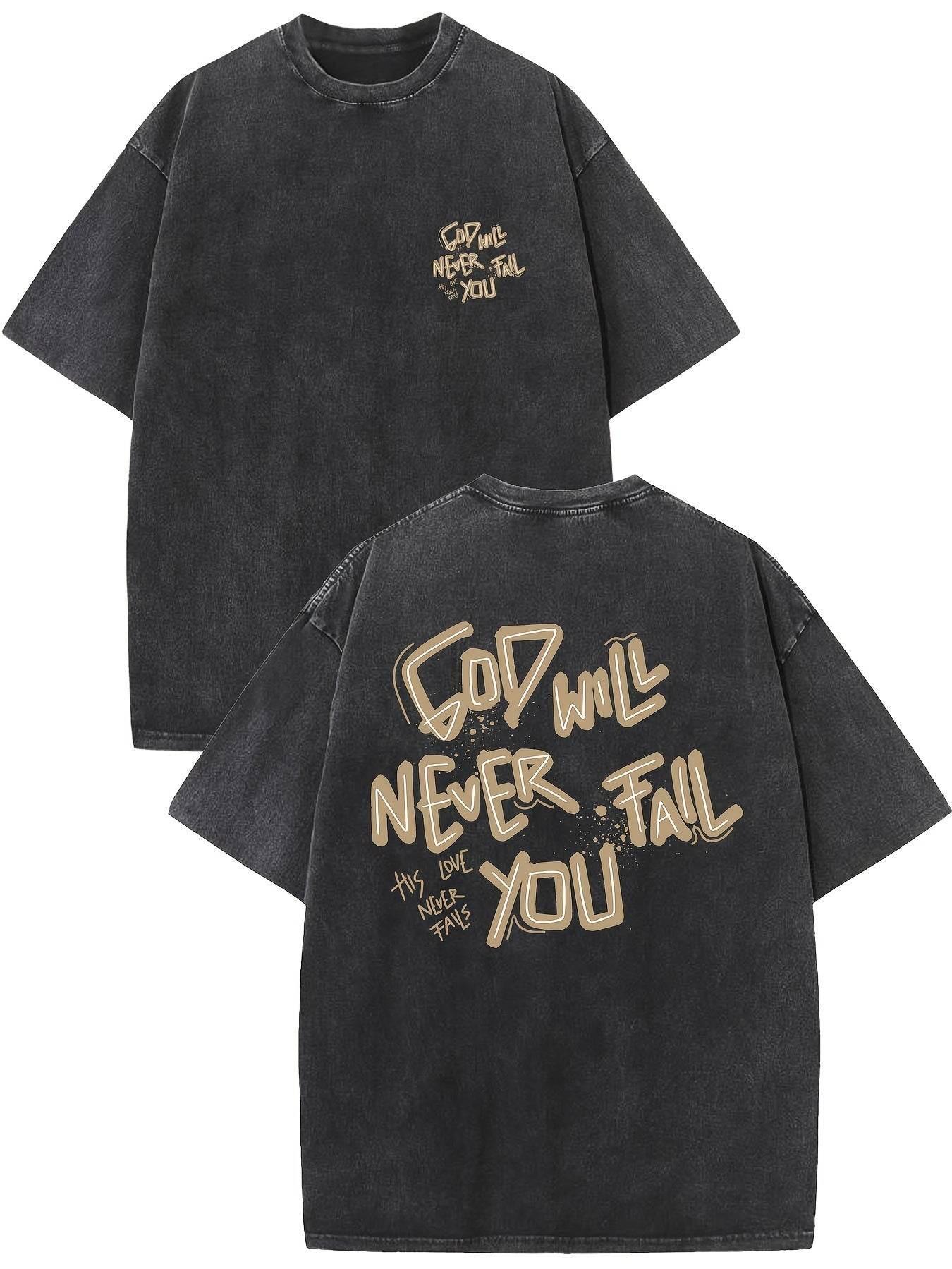 Retro Washed High Quality Cotton Pattern T-shirt - Magellan Fashion Shop