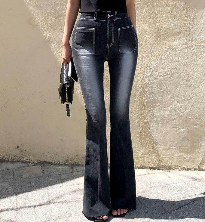 High Waist Big Long Leg Denim - Magellan Fashion Shop