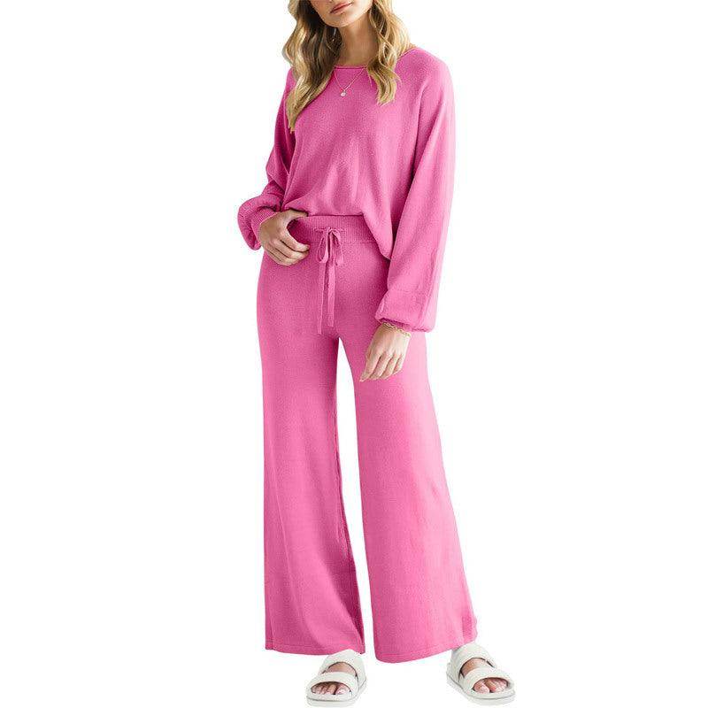 Casual Slimming Long-sleeved Trousers Thin Two-piece Suit - Magellan Fashion Shop