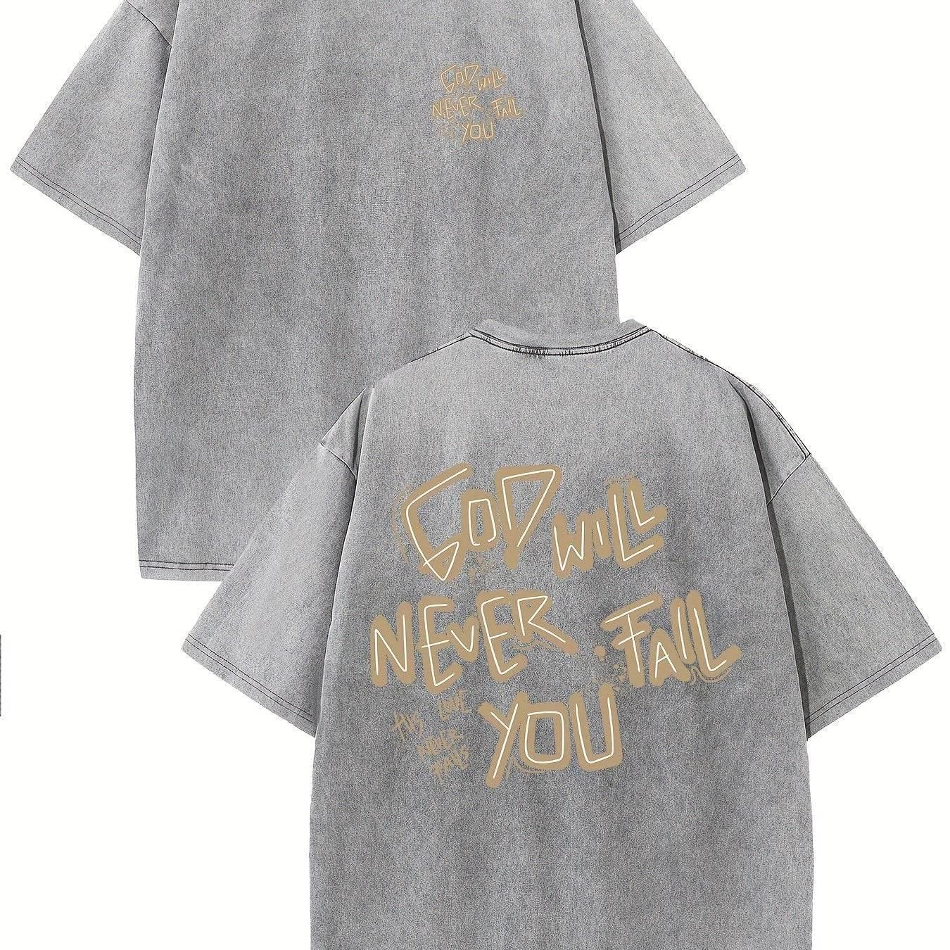 Retro Washed High Quality Cotton Pattern T-shirt - Magellan Fashion Shop