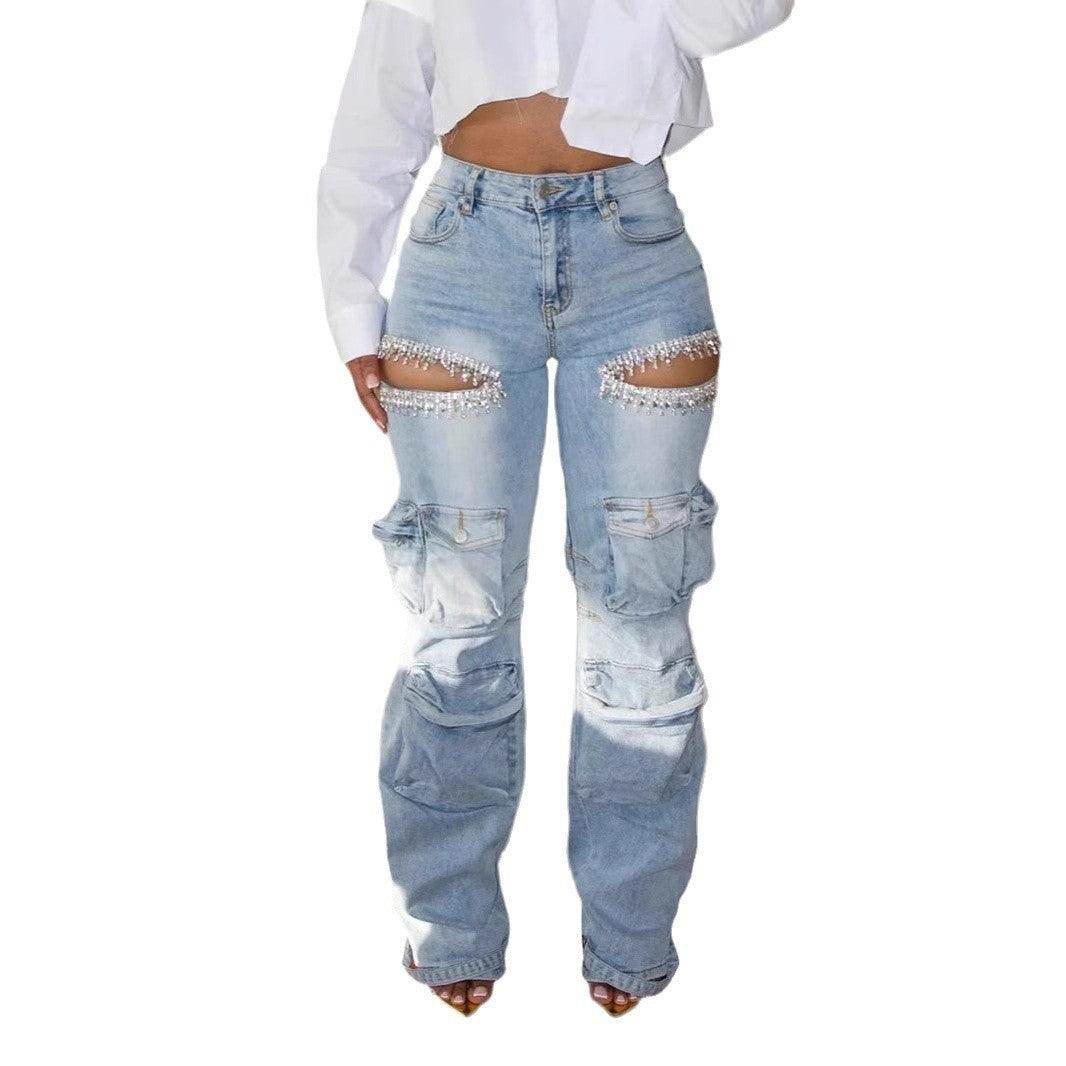 Women's Hollow-out Diamond Decorations Multi-pocket - Magellan Fashion Shop