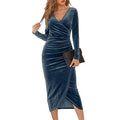 Women's Cross Mid-length Cocktail Party Evening Dress - Magellan Fashion Shop