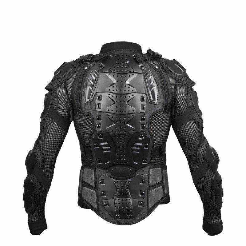 Outdoor motorcycle riding armor protective gear black and red jacket