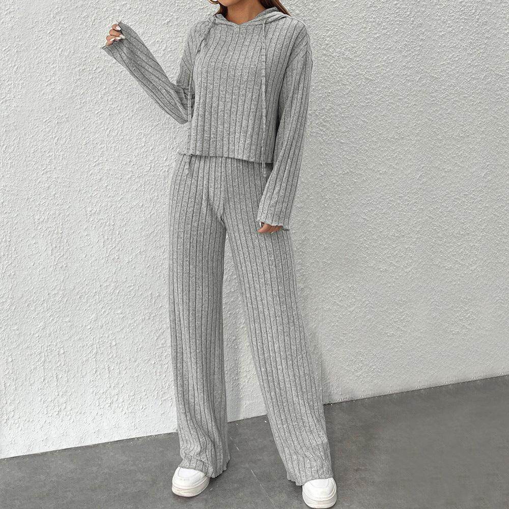 Solid Color Lazy Two-piece Set - Magellan Fashion Shop