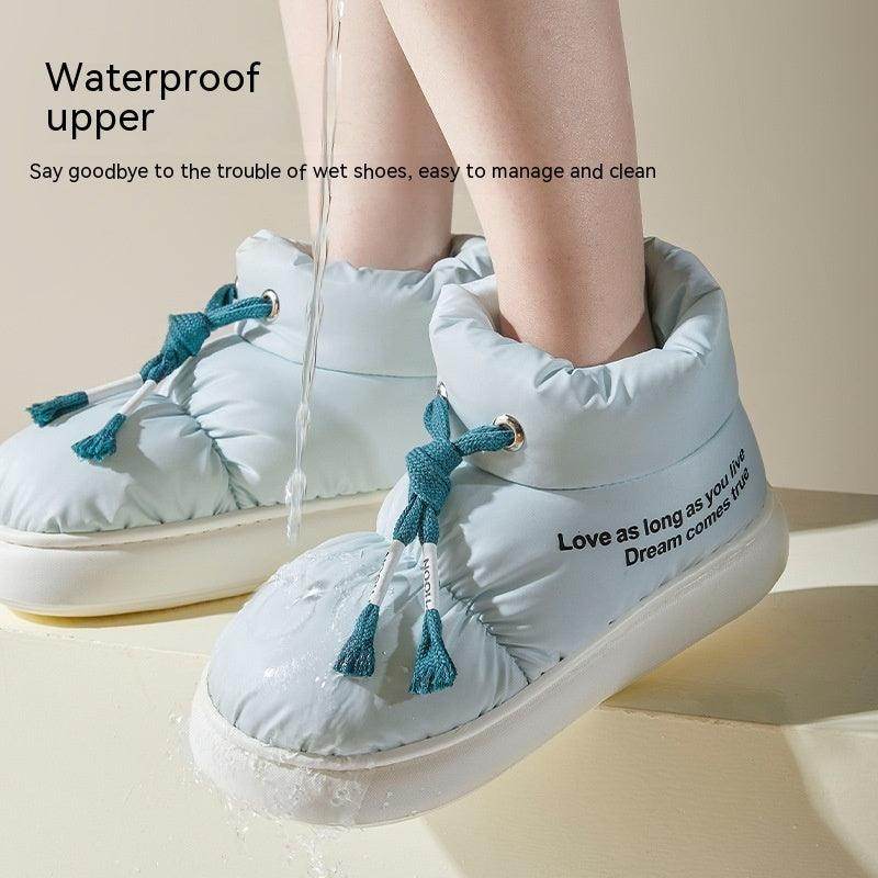 Winter Drawstring Cotton Shoes Indoor Outdoor Waterproof - Magellan Fashion Shop