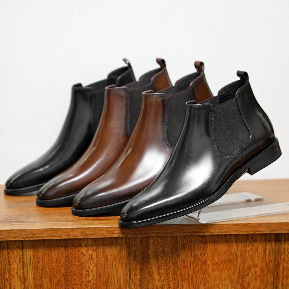 Chelsea Men's Sleeve Vintage Handmade Leather Boots - Magellan Fashion Shop