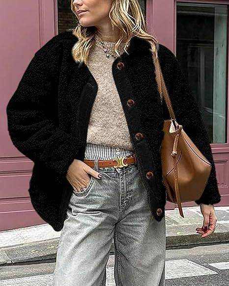 Women's warm winter collarless jacket in corduroy fabric with multiple colors and sizes available